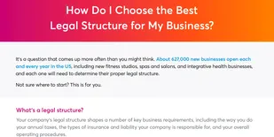 Legal structure 